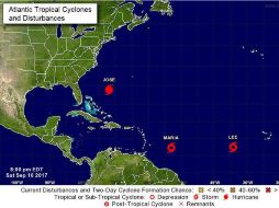 ‘María’ se desplaza con vientos máximos sostenidos de 50 millas por hora. TWITTER / @chematierra