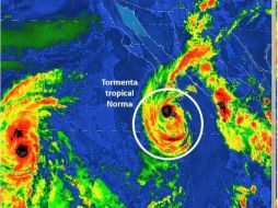El desplazamiento de 'Norma' es hacia Oeste-noroeste a siete kilómetros por hora, informan. TWITTER / @conagua_clima