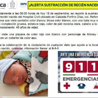 Roban bebé del Hospital Civil de Oaxaca