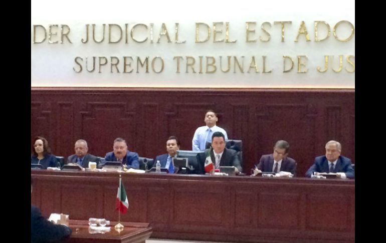 En sesión del Tribunal este lunes de dio cuenta de la suspensión provisional en favor del ex presidente del Poder Judicial. EL INFORMADOR / R. Rivas