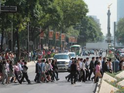 Además, el encuentro entre el América y Cruz Azul también fue suspendido por posibles daños estructurales en el inmueble. NTX / I. Hernández