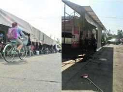 Antes y después. El puesto abarcaba la banqueta y un carril de la calle. ESPECIAL /