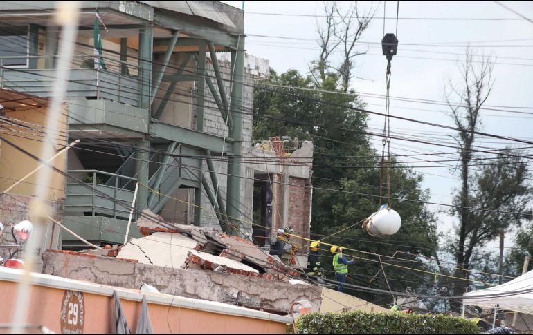 Aspecto de la Ciudad de México, luego del temblor de 7.1 grados.