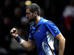 Marin Cilic dio el primer punto a Europa al vencer  al estadounidense Frances Tiafoe en dos sets.