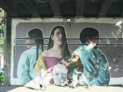 El mural plasmado en el cruce de Lázaro Cárdenas y Avenida del Mercado denuncia la desaparición de Rocío Lozano.