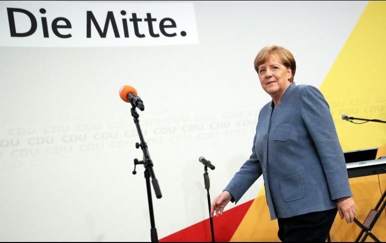 Angela Merkel está en el poder desde hace 12 años y tres mandatos, va por el cuarto. EFE / C. Koall