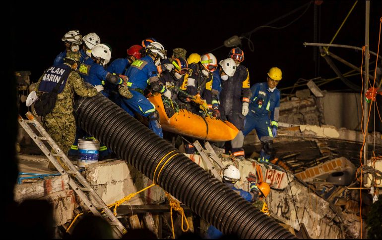 El cuerpo fue encontrado 130 horas después del momento del terremoto.