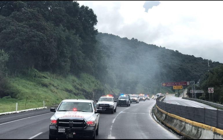 Convoy coordinado por Protección Civil y Bomberos de Zapopan regresa después de labores de rescate en Morelos.