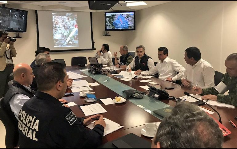 Imagen de la reunión entre Mancera y Peña Nieto. TWITTER / @EPN