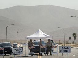 La zona en la que se erigirán los ejemplares se encuentra vigilada por fuerzas del orden.