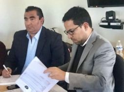 Cuestionado sobre su falta de carrera al interior del Poder Judicial, Trejo Herrera (derecha) descartó que sea un factor en su contra. Twitter / @TrejoHCarlos