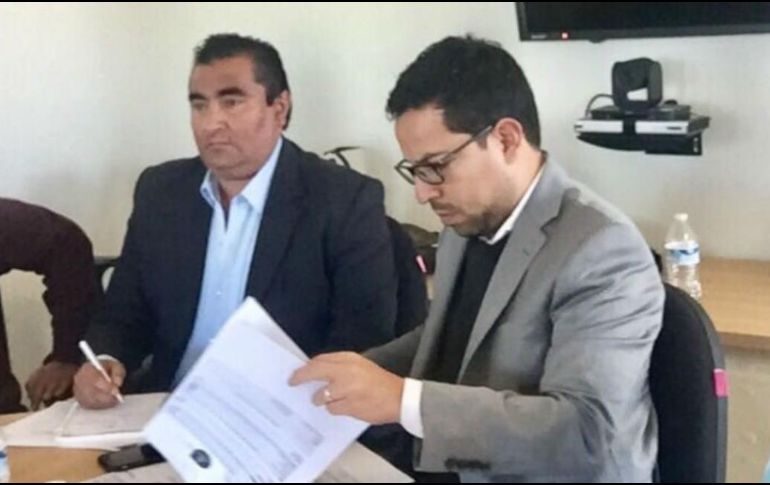 Cuestionado sobre su falta de carrera al interior del Poder Judicial, Trejo Herrera (derecha) descartó que sea un factor en su contra. Twitter / @TrejoHCarlos