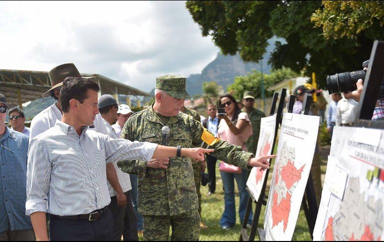 El Mandatario pidió a la población tener claro que la etapa de reconstrucción tomará varias semanas. TWITTER / @ESanchezHdz
