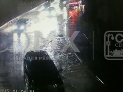 Encharcamiento sobre Luis Cabrera y Jalapa, Col. San Jerónimo Lídice. TWITTER / @C5_CDMX