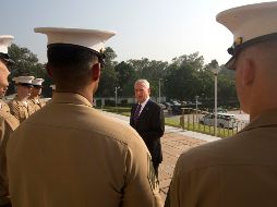 El secretario de Defensa de Estados Unidos, James Mattis, llegó sorpresivamente a Afganistán, procedente de la India.