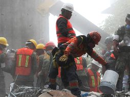El grupo de especialistas en recopilación de información y estructuras, ayudó principalmente en logística para la colonia Del Valle desde el pasado 22 de septiembre. NTX / ARCHIVO