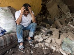 Damnificado por el sismo del 19 de septiembre en Zacatepec. NTX/ J. Monroy