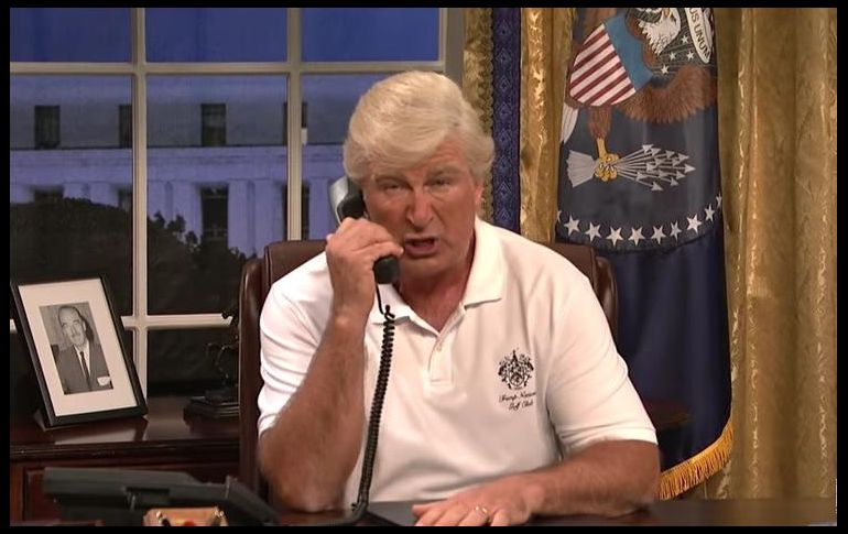 El actor Alec Baldwin interpretó de nueva cuenta a Trump. YOUTUBE / Saturday Night Live