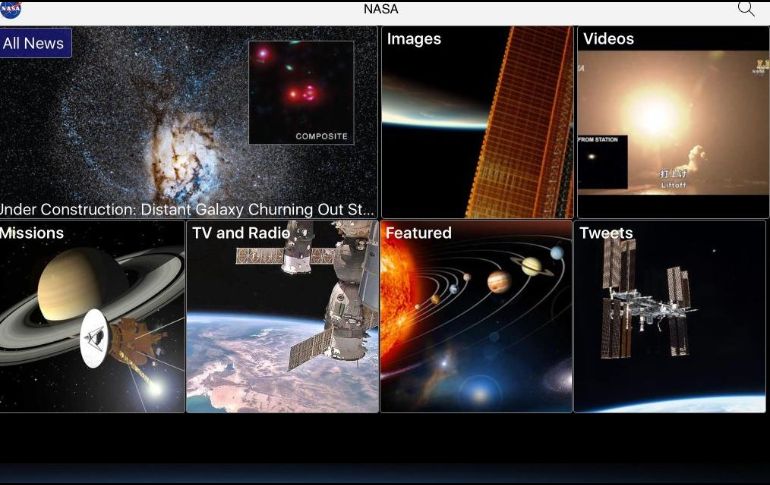 Con la aplicación de la NASA se podrán observar más de 16 mil imágenes. TWITTER / @NASA