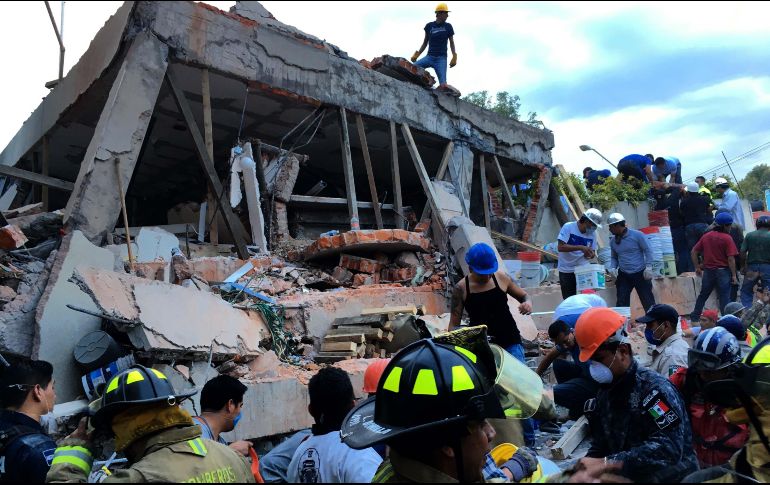 El Colegio Enrique Rébsamen quedó severamente afectado por el sismo del 19 de septiermbre.