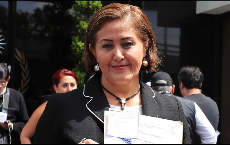 : Eva Cadena, diputada local de Morena, fue videograbada recibiendo dinero en efectivo presuntamente para Andrés Manuel López Obrador. SUN / ARCHIVO