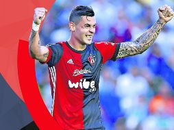 En el momento más oportuno. La cuota goledora de Milton Caraglio apareció contra el Veracruz, rival directo en la tabla de cocientes. MEXSPORT