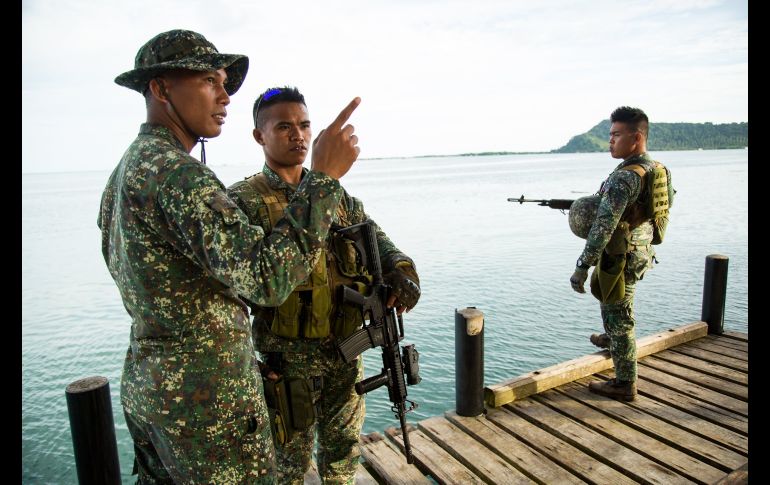 Soldados resguardan las Islas Sulu, en las Filipinas. NTX/L. Pistone
