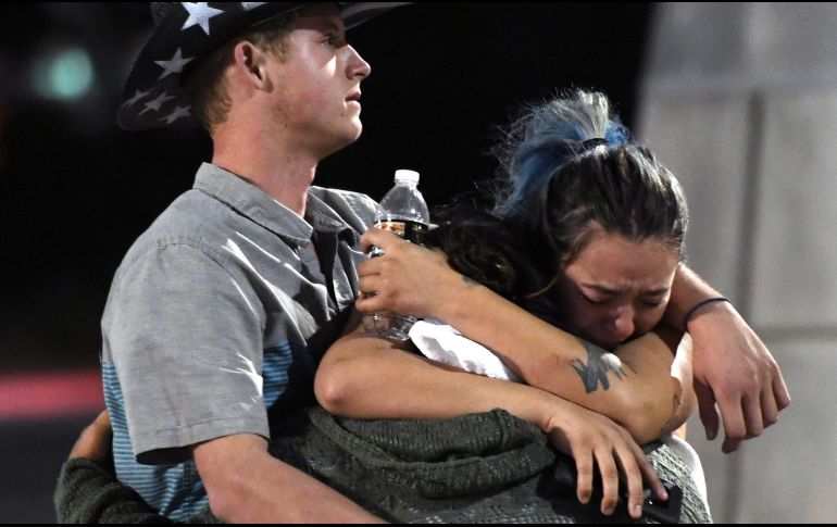 El tiroteo en Las Vegas deja más de 50 personas muertas y un centenar de heridos. AFP / E. Miller
