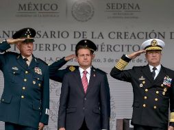 El Mandatario encabezó esta tarde la ceremonia por el 30 Aniversario del Primer Cuerpo del Ejército. TWITTER / @PresidenciaMX