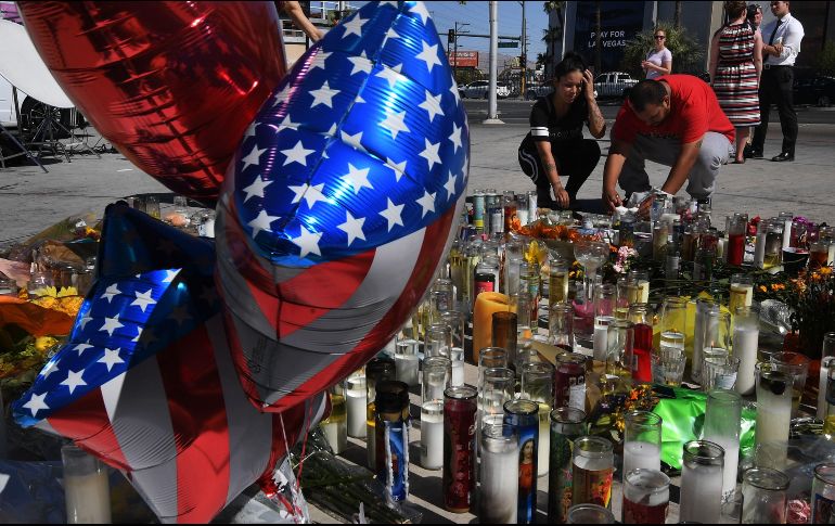 Más de 50 personas murieron en un tiroteo en Las Vegas, el pasado domingo por la noche. AFP/M. Ralston