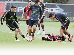 Entrenamiento de la Selección mexicana de futbol en el Centro de Alto Rendimiento (CAR) previo al duelo ante su similar de Trinidad y Tobago el próximo viernes. SUN