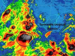 El centro Nacional de Huracanes de EU descarta que el ciclón alcance fuerza de huracán. TWITTER / @ conagua_clima