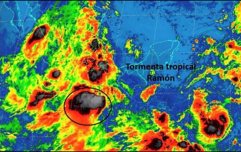 El centro Nacional de Huracanes de EU descarta que el ciclón alcance fuerza de huracán. TWITTER / @ conagua_clima
