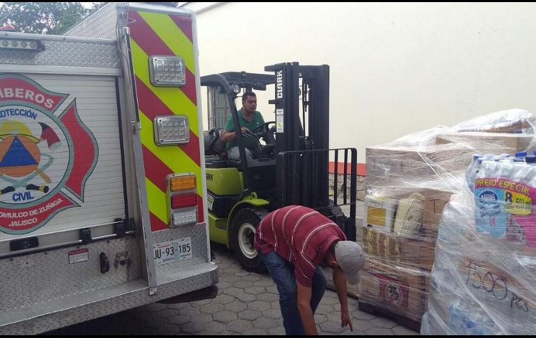 Con esta entrega, paran las labores de recolección de víveres. ESPECIAL/ Gobierno de Tlajomulco