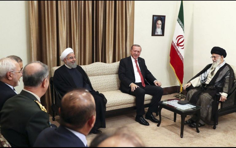 Hassan Rouhani y Recep Tayip Erdogan coinciden en que 'Iraq es un solo país'. EFE