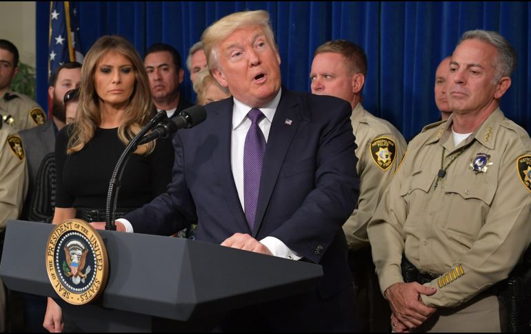 Trump niega que tenga una mala relación con el secretario de Estado. AFP/ M. Ngan