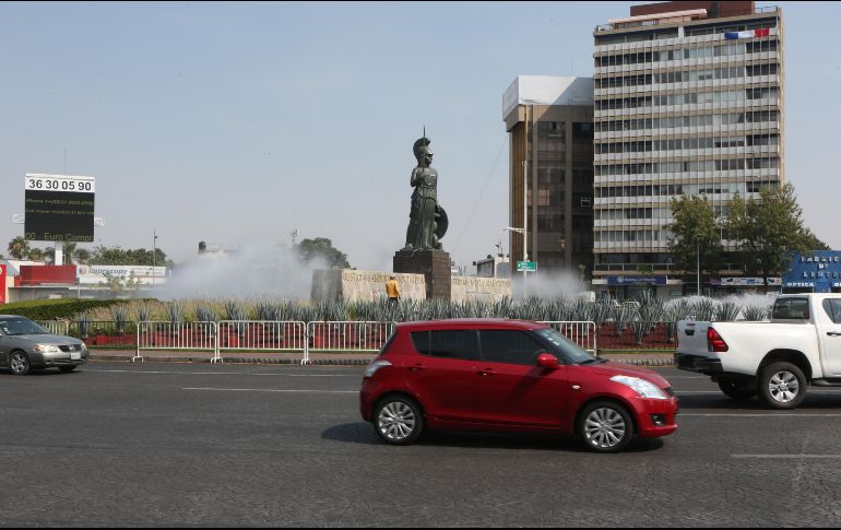 La Secretaría de Movilidad informó de las rutas alternas que habrá debido a los cierres en la zona de la Glorieta Minerva. EL INFORMADOR / ARCHIVO