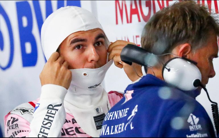 Por la tarde, las condiciones empeoraron con la llegada de la lluvia, lo que limitó la presencia del tapatío en pista. EFE/ D. Azubel