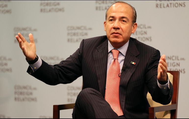 Calderón se pronunció en respuesta al comentario del senador Ernesto Ruffo quien dijo que saldría la pus del partido. AP/ARCHIVO