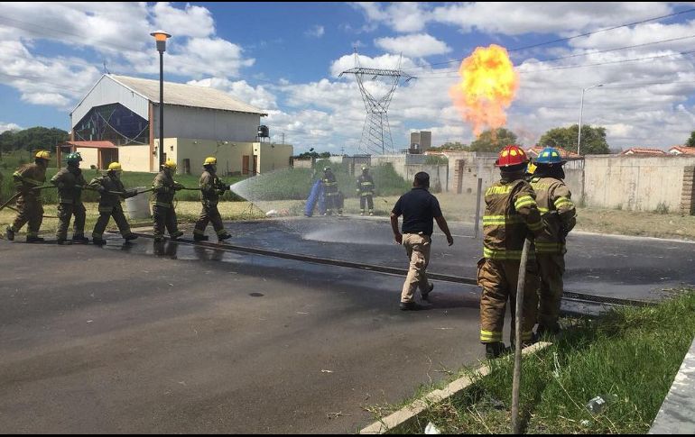 La corporación ha sido capacitada en materiales Peligrosos y Combate de Incendios Avanzados. ESPECIAL/Gobierno de Tlajomulco