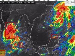 Reportan un débil frente frío que se ubica en el norte del país, y al flujo de aire húmedo proveniente de ambos litorales. TWITTER / @conagua_clima