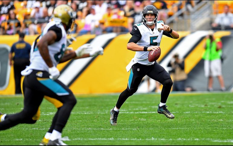 El quarterback de Jacksonville, Blake Bortles, lanzó sólo para 95 yardas y una intercepción. AFP/J. Sargent