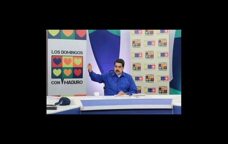 Maduro hizo el anuncio en su programa dominical de radio y televisión. TWITTER / @PresidencialVen