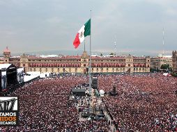 La Secretaría de Gobierno informó que para garantizar la seguridad de los asistentes fueron cerrados los accesos del Zócalo de la Ciudad de México. Twitter / @EstamosUni2MX