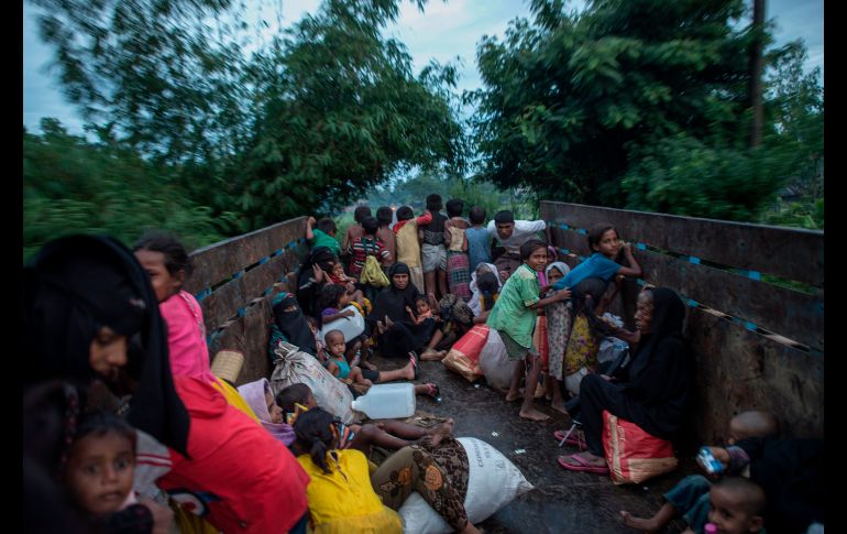 Prácticamente la mitad de los rohingyá han tenido que huir de Myanmar debido al clima de violencia. AFP/F. Dufour