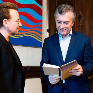 Bono se reúne con Macri previo a conciertos en Argentina