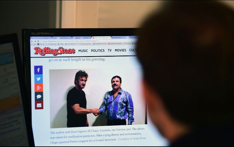 El encuentro de Kate y Sean Penn con “El Chapo” causó gran controversia. AFP/ARCHIVO