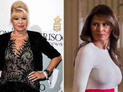 Ivana Trump (i) fue la primera esposa de Donald y es la madre de Donald Jr., Ivanka y Erick. Melania (d) es su tercera esposa y es madre de Barron. EFE