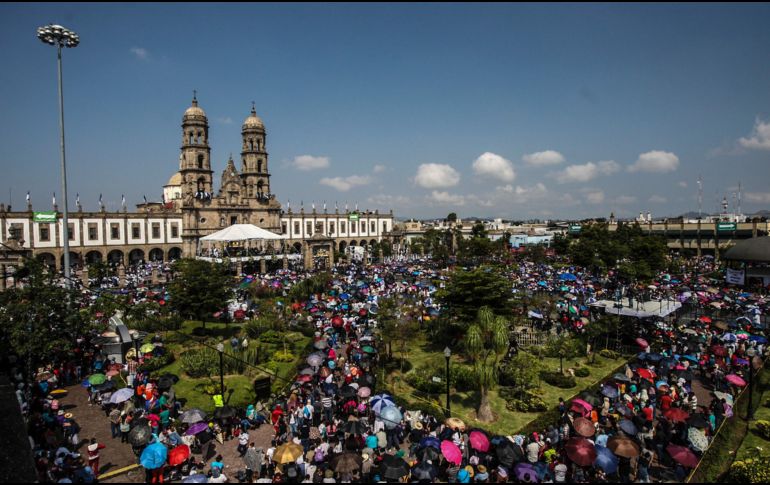 Se espera que la peregrinación llegué a la Basílica de Zapopan alrededor de las 11:00 horas. EL INFORMADOR/ARCHIVO