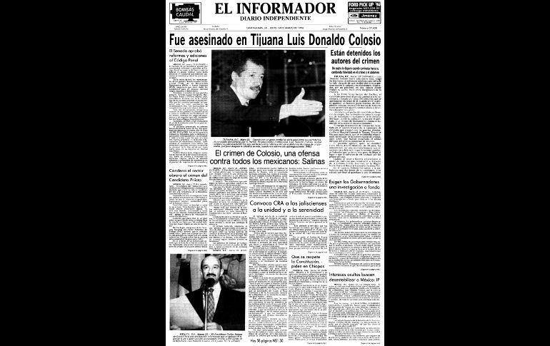 1994: Luis Donaldo Colosio cae abatido en Lomas Taurinas.